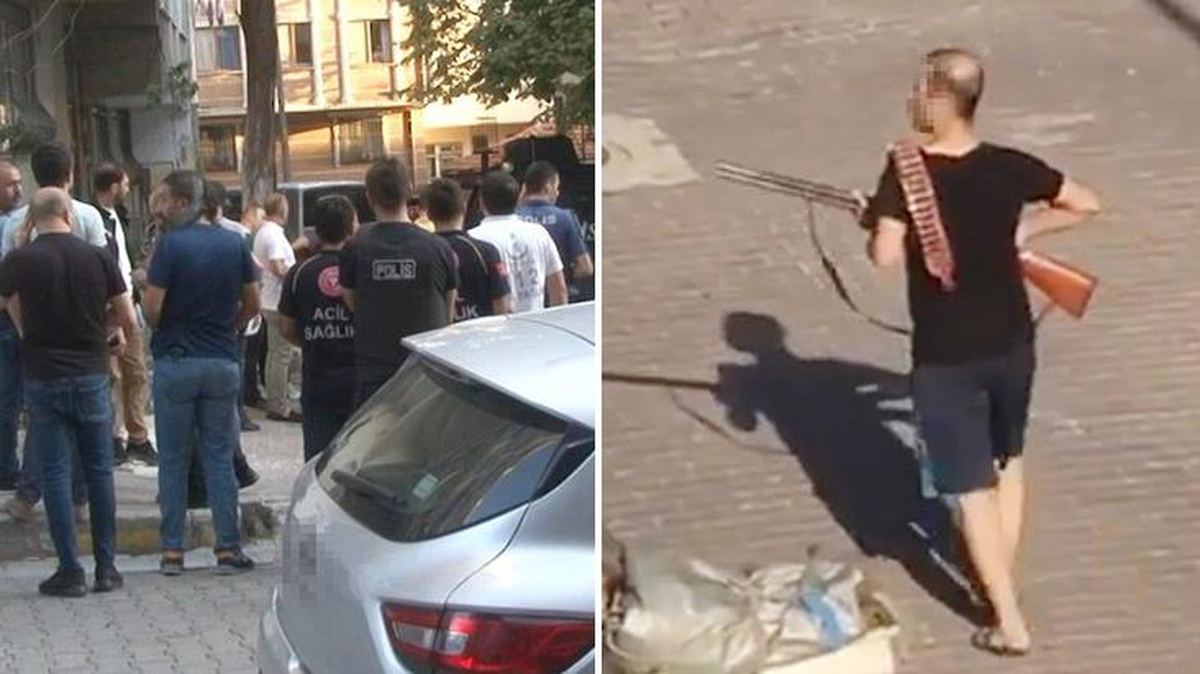 Küçükçekmece\'de mahalledeki alkoliklere kızan adam, tüfekle bir kişiyi yaraladı