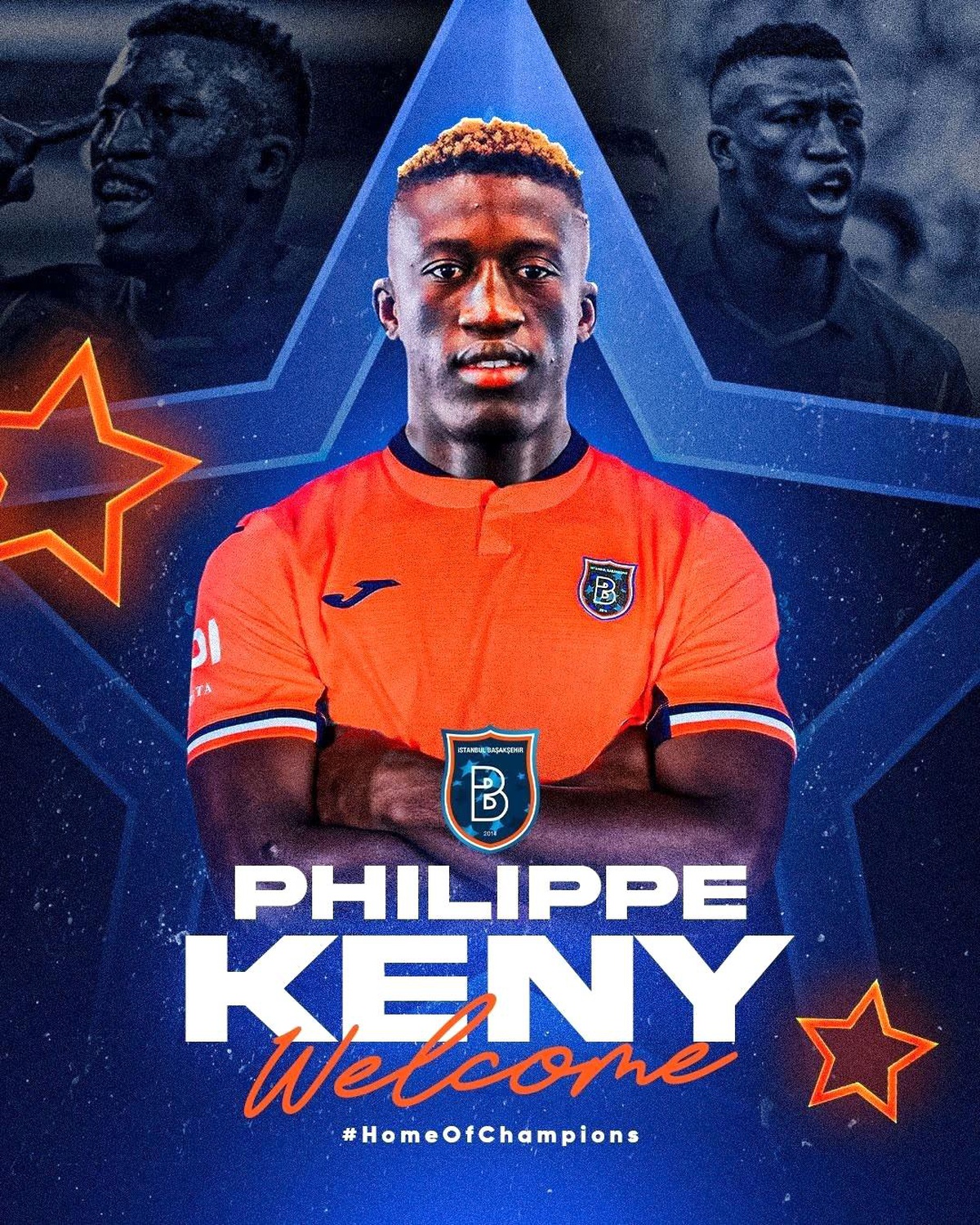 Medipol Başakşehir: "Kulübümüz, son olarak Spor Toto 1. Lig ekiplerinden Bandırmaspor Kulübü\'nde oynayan Philippe Keny ile 3 yıllık sözleşme imzaladı.