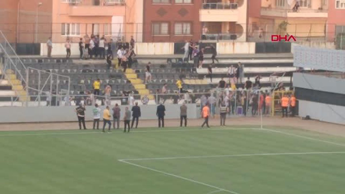 Nazilli\'de maç sonu ortalık karıştı