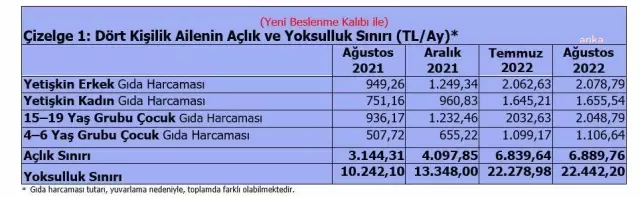 Bekar bir çalışanın aylık yaşam maliyeti 9 bin lira