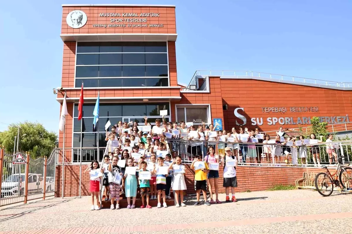 Yüzme keyfi Tepebaşı\'nda