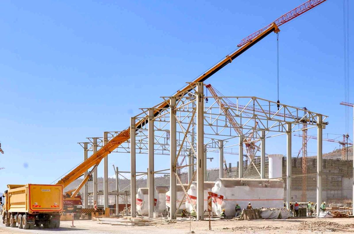 Akkuyu\'da başlatma ve devreye alma yedek kazan dairesi için üretilen teknik ekipmanların montajı başladı