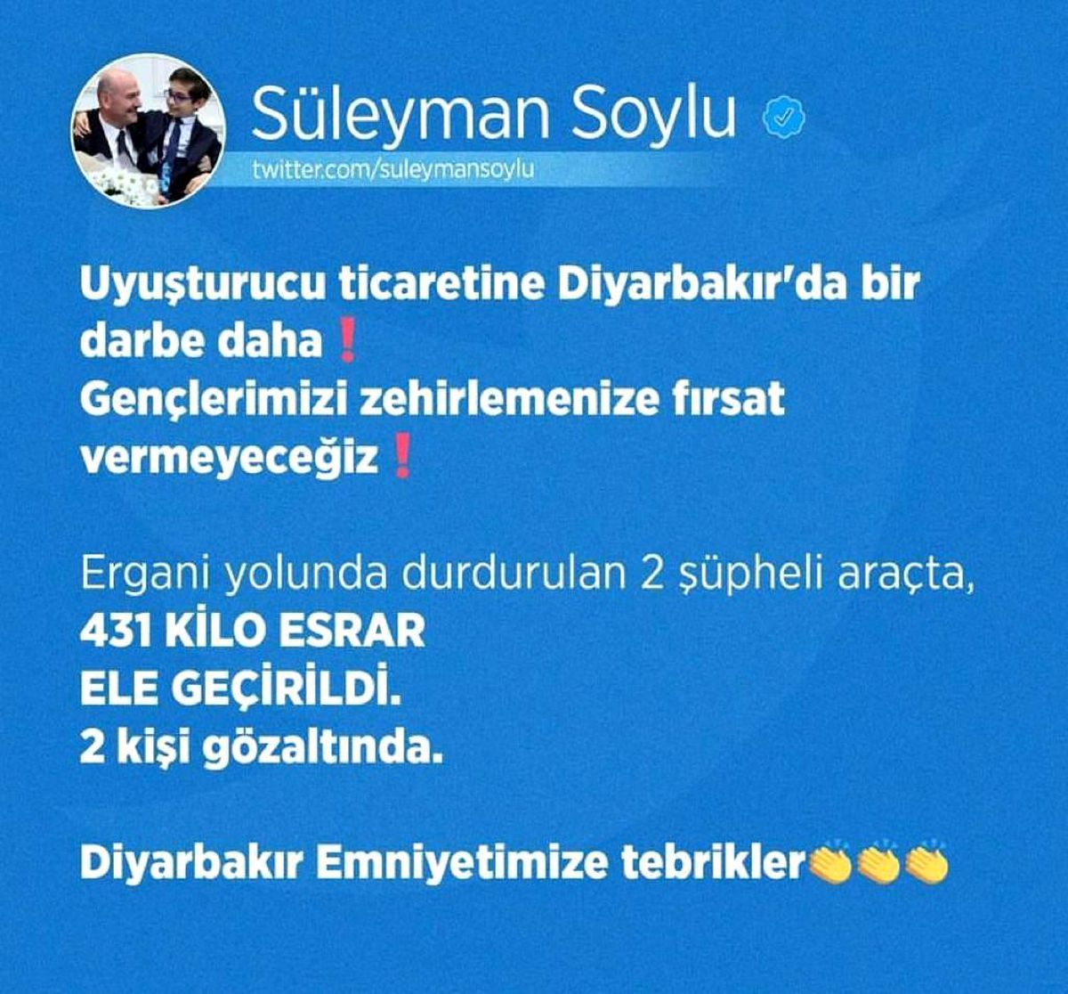Diyarbakır\'da 431 kilogram esrar ele geçirildi