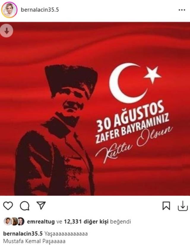 Büyük Zafer'in 100. yılı! Ünlülerden 30 Ağustos Zafer Bayramı paylaşımları Büyük Zafer'in 100. yılı! Ünlülerden 30 Ağustos Zafer Bayramı paylaşımları