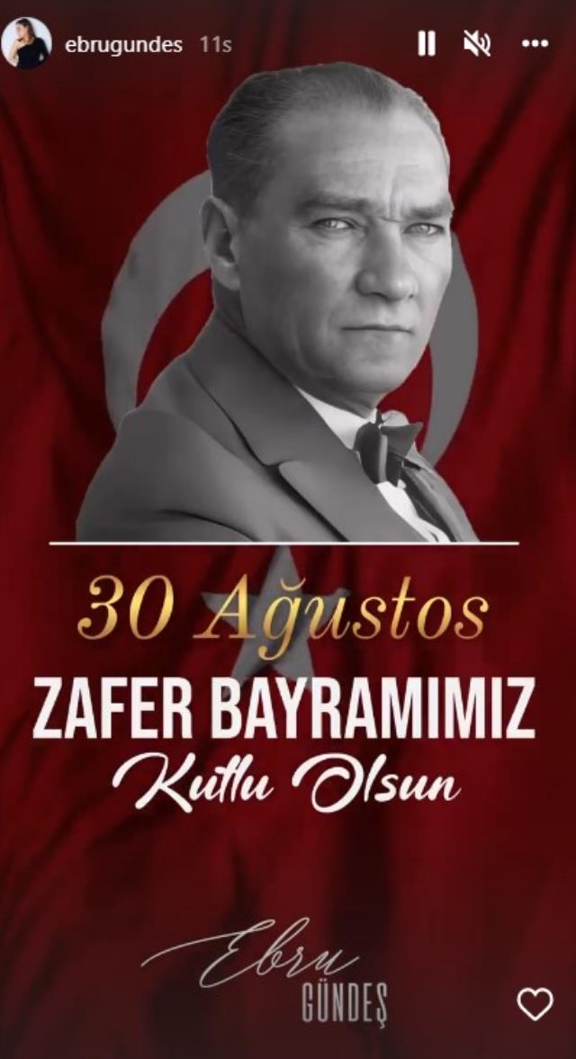 Büyük Zafer'in 100. yılı! Ünlülerden 30 Ağustos Zafer Bayramı paylaşımları