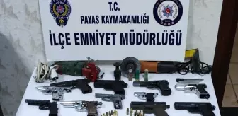 Hatay'da evinde 13 ruhsatsız silah bulunan şüpheli gözaltına alındı