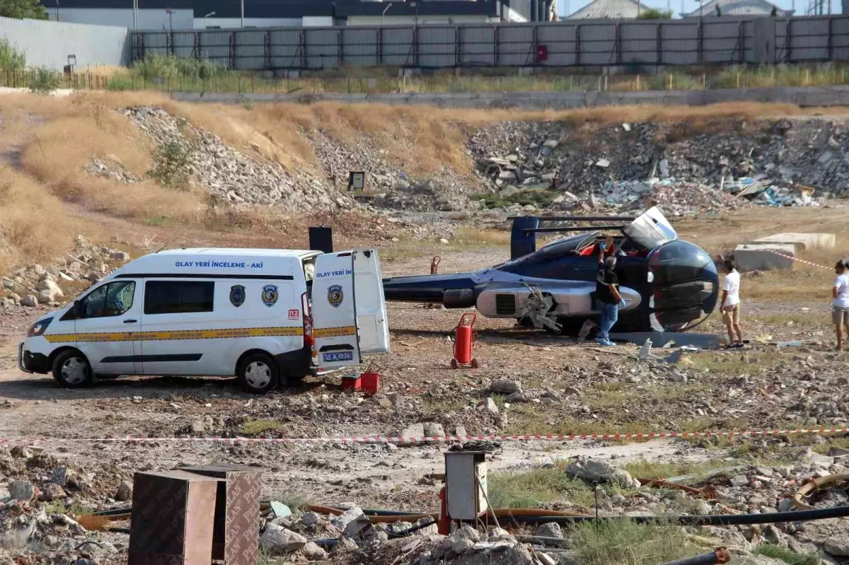 İzmirli iş adamının helikopteri yan yattı: 2 yaralı