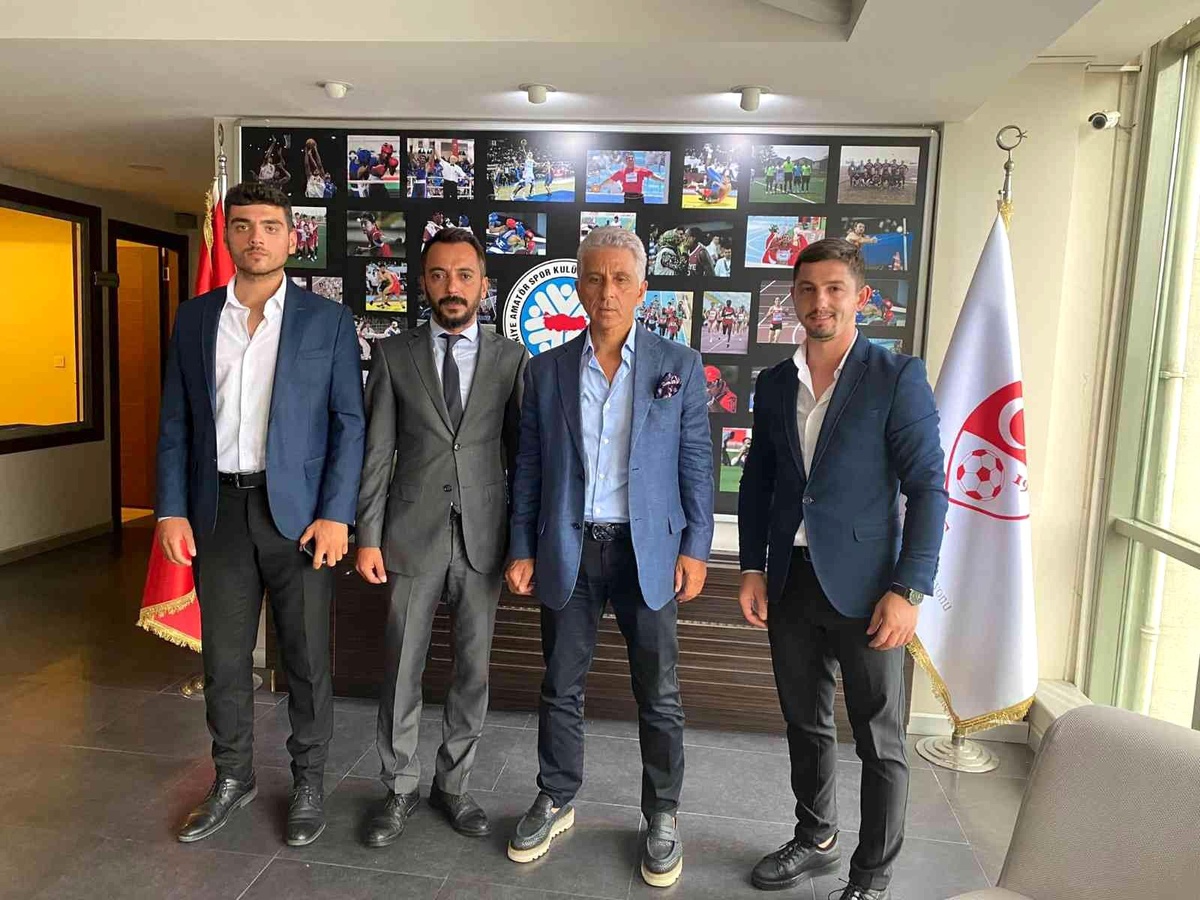 \'Lefke Cup U15 Futbol Turnuvası\' için TFF ile görüştüler