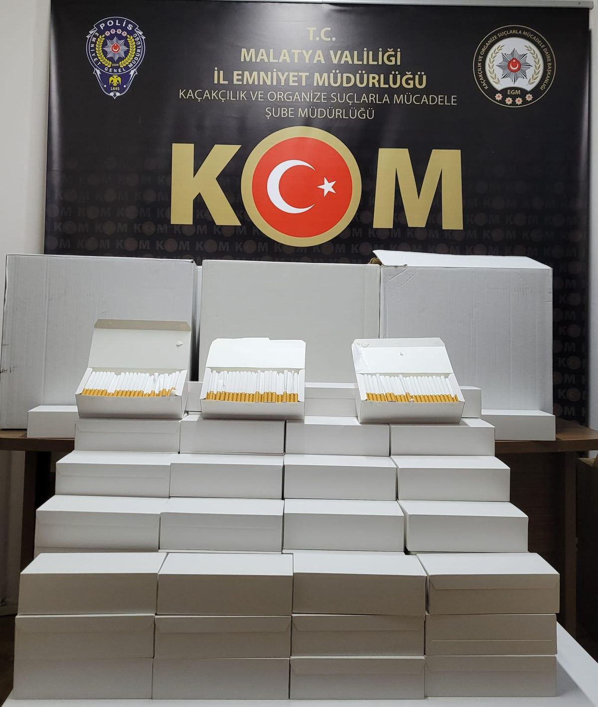 Malatya\'da 320 bin makaron ele geçirildi
