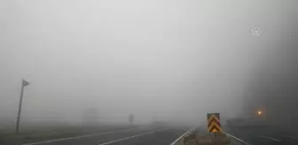 Bolu Dağı'nda sis ve sağanak görüş mesafesini düşürdü