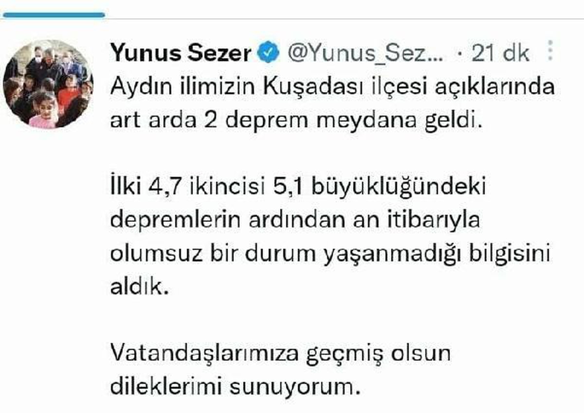 Kuşadası açıklarında 4.7 ve 5.1 büyüklüğünde 2 deprem (4)