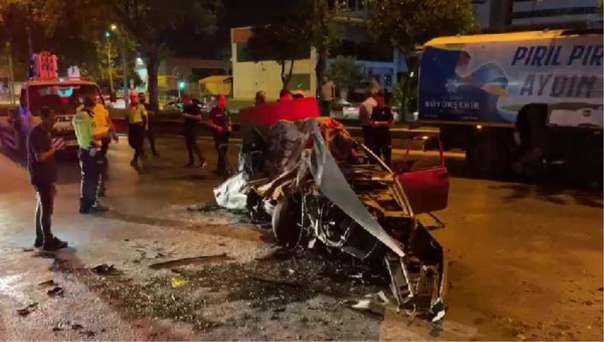 Aydın\'da feci kaza! Halk otobüsü ve otomobil çarpıştı: 1 ölü, 3 yaralı