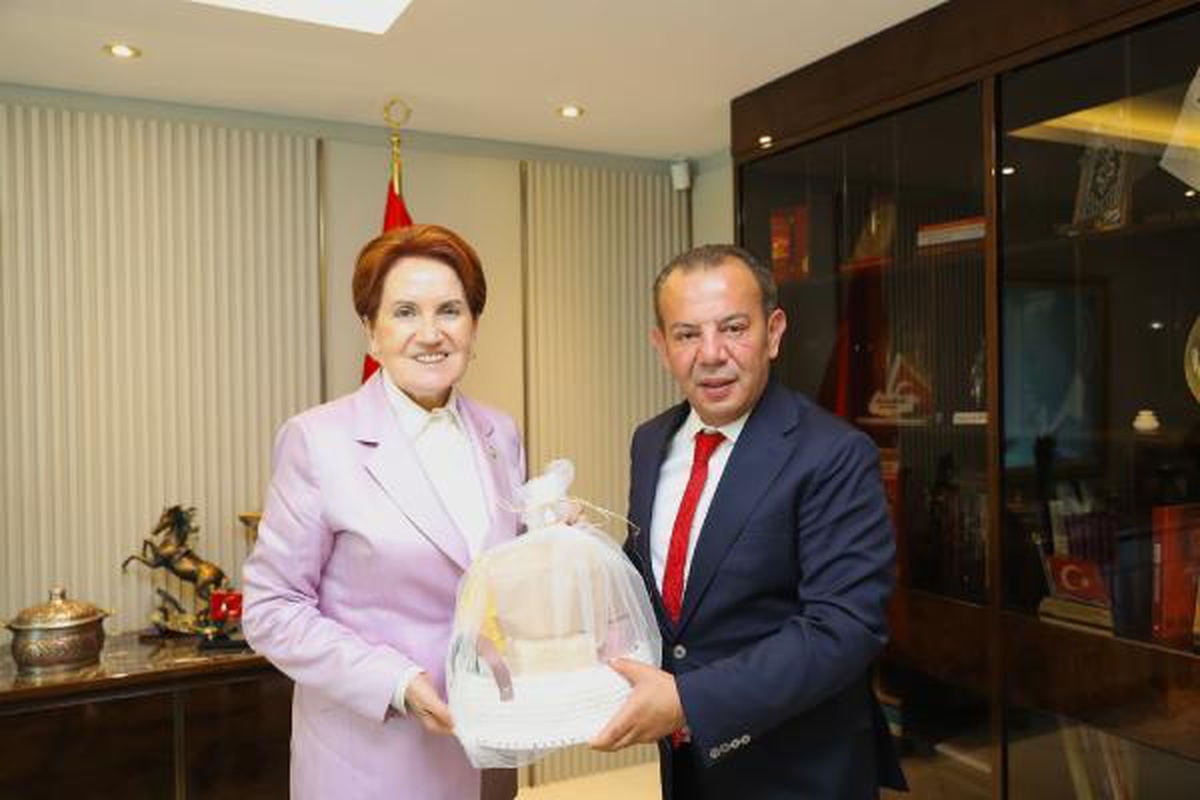 Tanju Özcan\'dan Meral Akşener\'e ziyaret