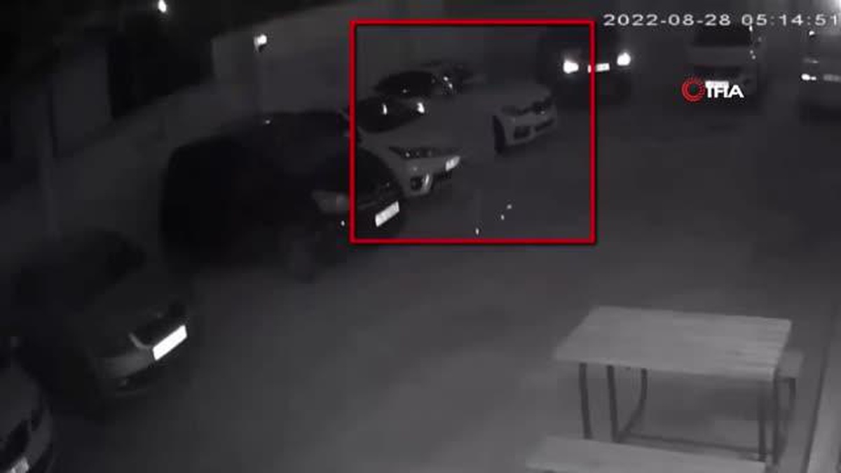 Önce kameralara sonra da polise yakalandı