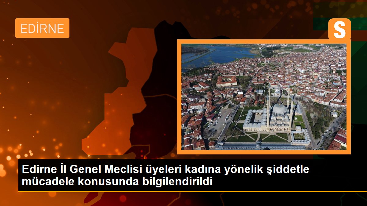 Edirne İl Genel Meclisi üyeleri kadına yönelik şiddetle mücadele konusunda bilgilendirildi