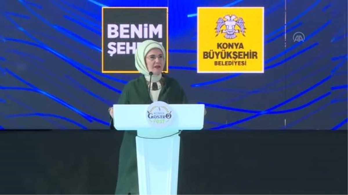 Emine Erdoğan, "Konya GastroFest"in açılışına katıldı Açıklaması