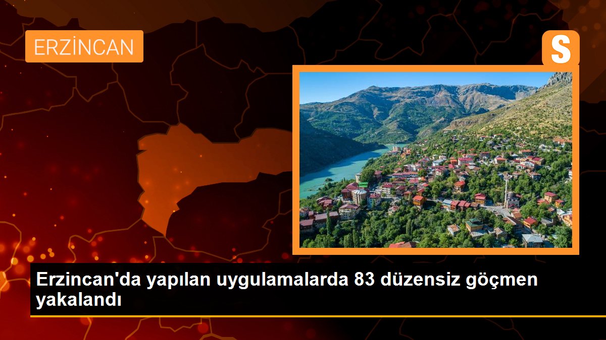 Erzincan\'da yapılan uygulamalarda 83 düzensiz göçmen yakalandı