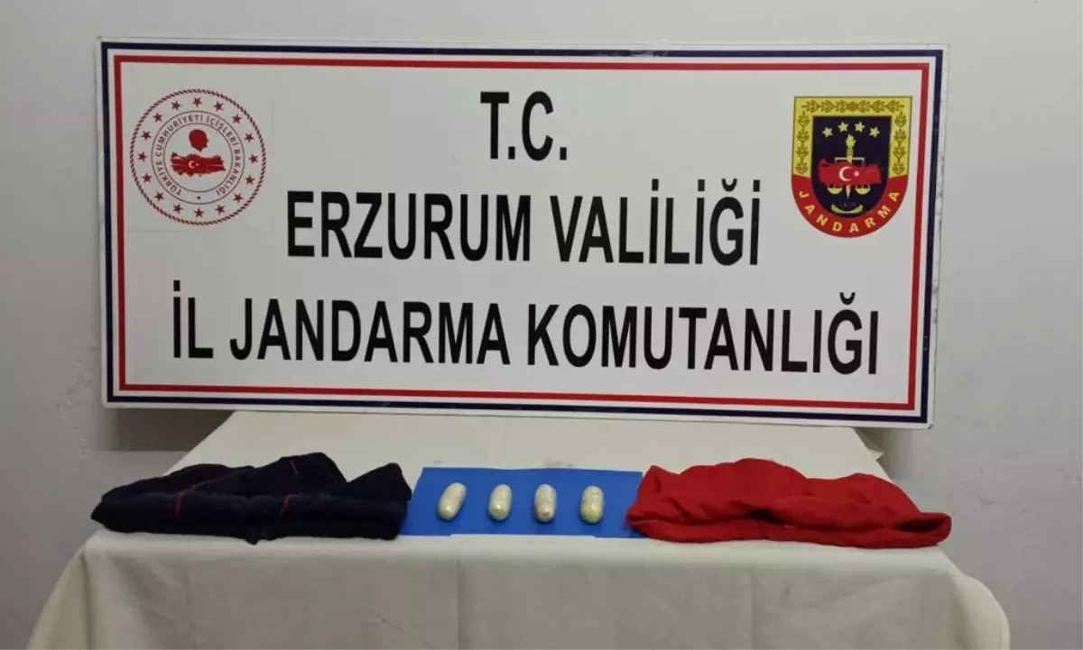 Erzurum'da uyuşturucu ile yakalanan yabancı uyruklu tutuklandı