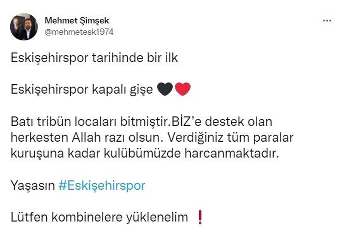 Eskişehirspor tarihinde bir ilk