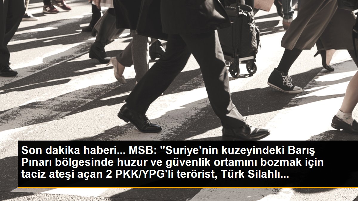 MSB: "Suriye\'nin kuzeyindeki Barış Pınarı bölgesinde huzur ve güvenlik ortamını bozmak için taciz ateşi açan 2 PKK/YPG\'li terörist, Türk Silahlı...