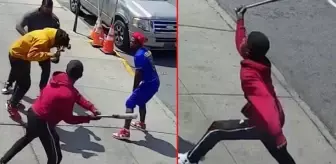 Saldırganlar bir genci sokak ortasında beyzbol sopasıyla darp etti