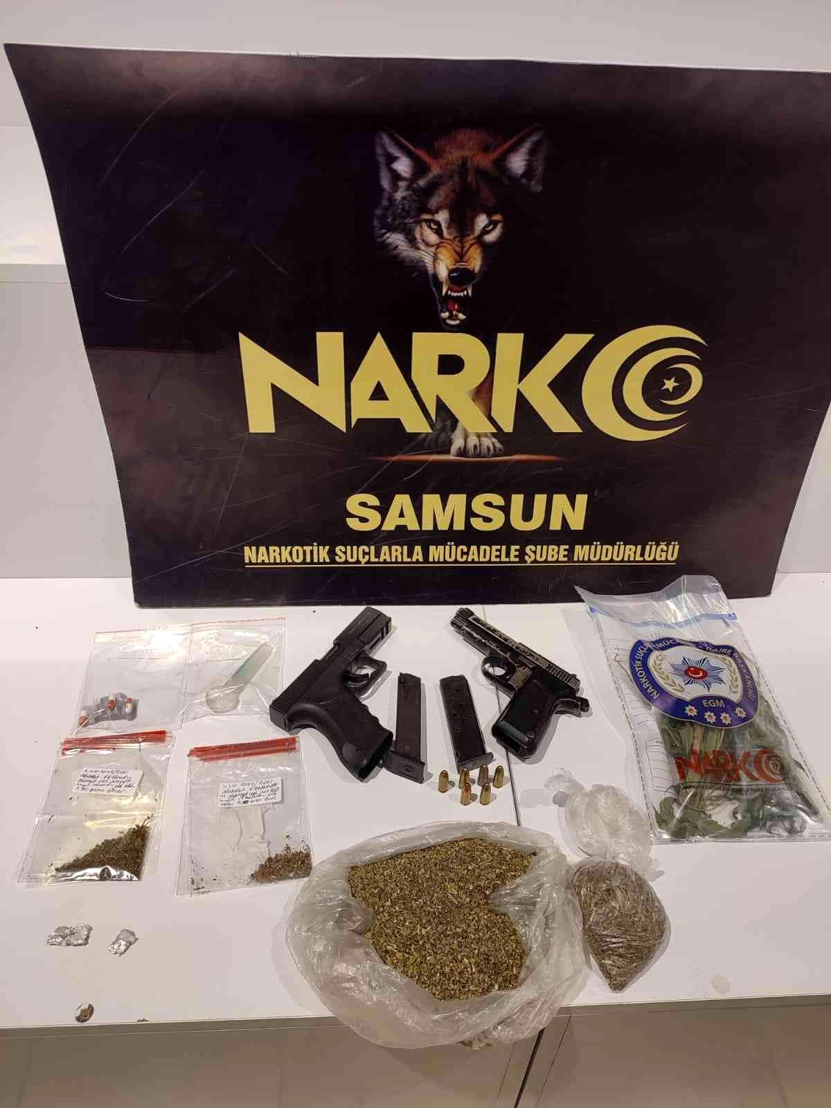 Samsun\'da uyuşturucu ticaretinden 2 kişiye gözaltı