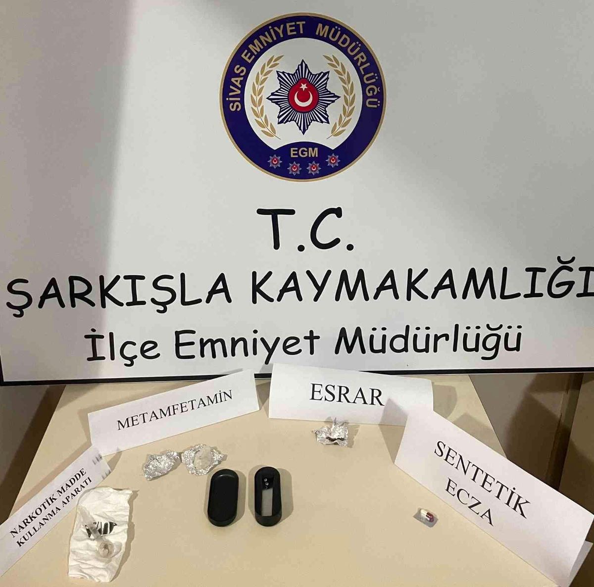 Sivas\'ta narkotikle mücadele hız kesmeden devam ediyor