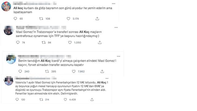 Trabzonspor'un Maxi Gomez transferi sonrası Fenerbahçe taraftarı Ali Koç'a ateş püskürdü Trabzonspor'un Maxi Gomez transferi sonrası Fenerbahçe taraftarı Ali Koç'a ateş püskürdü