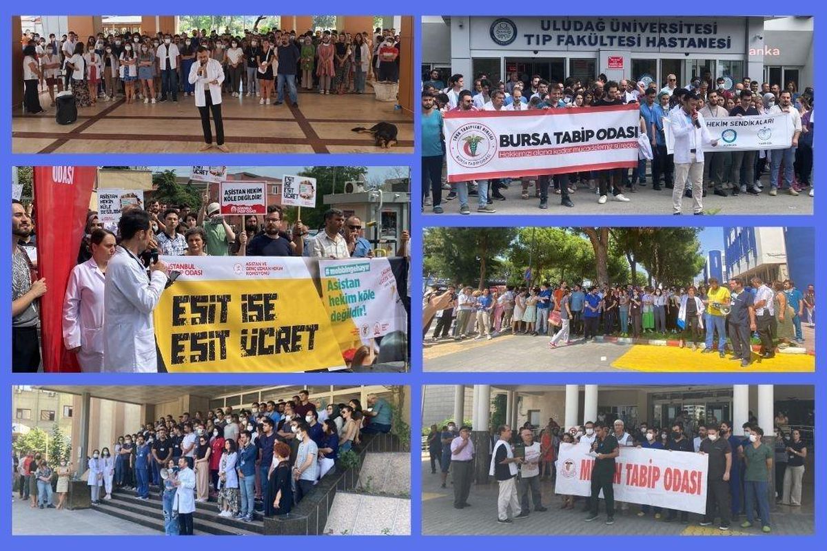 Ttb\'den Ek Ödeme Yönetmeliği\'ne Karşı Eylem Yapan Asistan Hekimlere Destek