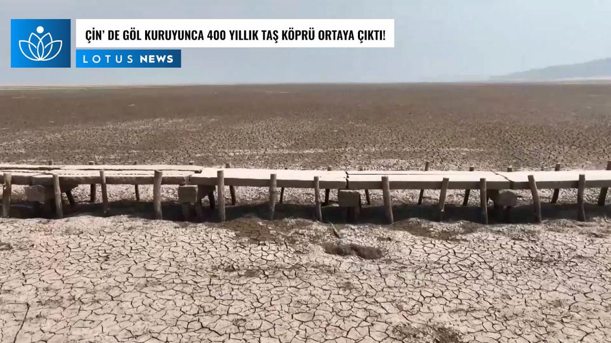 Video: Çin\'de Göl Kuruyunca 400 Yıllık Taş Köprü Ortaya Çıktı