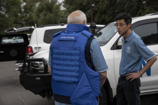 Zaporijya Nükleer Santrali'ne ulaşan UAEA heyeti, sızıntı tehlikesini araştıracak Zaporijya Nükleer Santrali'ne ulaşan UAEA heyeti, sızıntı tehlikesini araştıracak