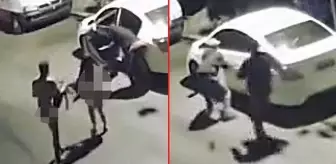 Hırsızlar hedefe koydukları otomobilde cinsel ilişkiye giren çifti çırılçıplak bırakıp kaçtı
