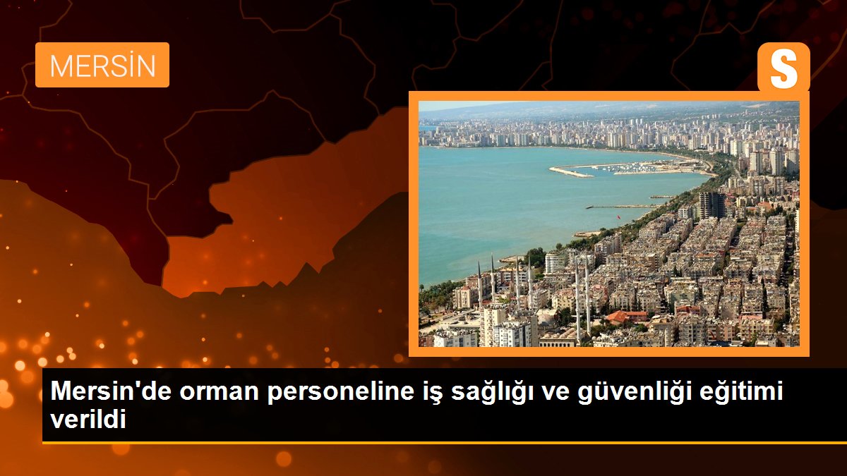 Mersin\'de orman personeline iş sağlığı ve güvenliği eğitimi verildi