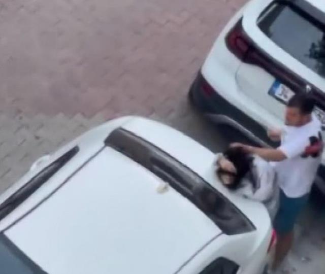 Sokak ortasında sevgilisi tarafından dövüldü, şikayetçi olmadı