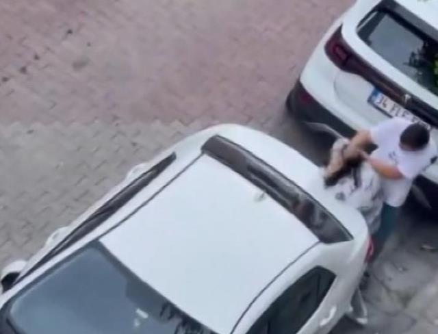 Sokak ortasında sevgilisi tarafından dövüldü, şikayetçi olmadı
