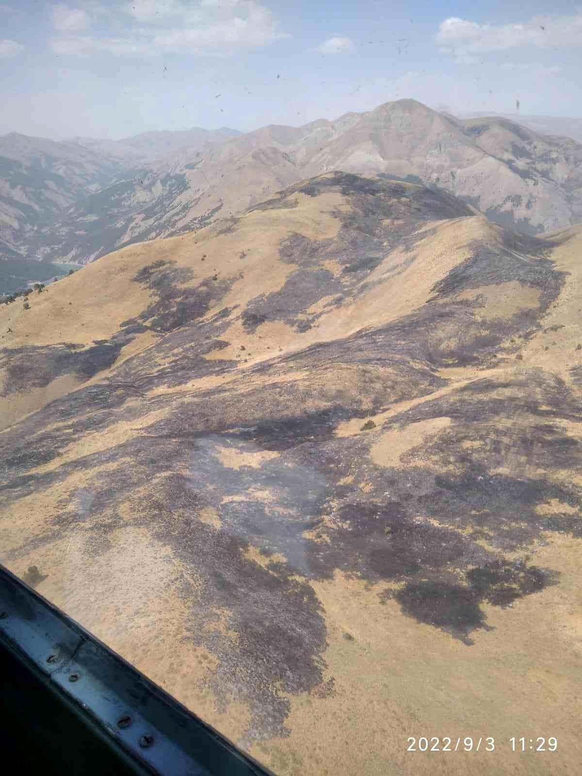 Bingöl\'de otluk alanda yangın