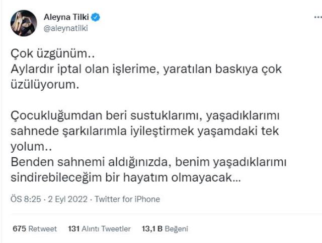 Konserinin iptali istenen Aleyna Tilki isyan etti: 50 kişi bu işten ekmek yiyor