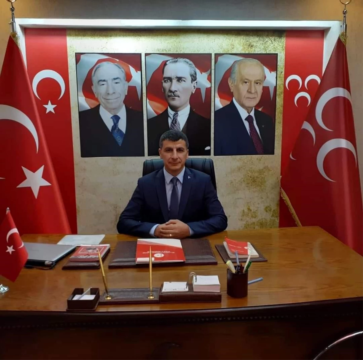 MHP İlçe Başkanı Akalın, Başbuğ Türkeş\'in adının parka verilmesine engel olan İYİ Partililere tepki