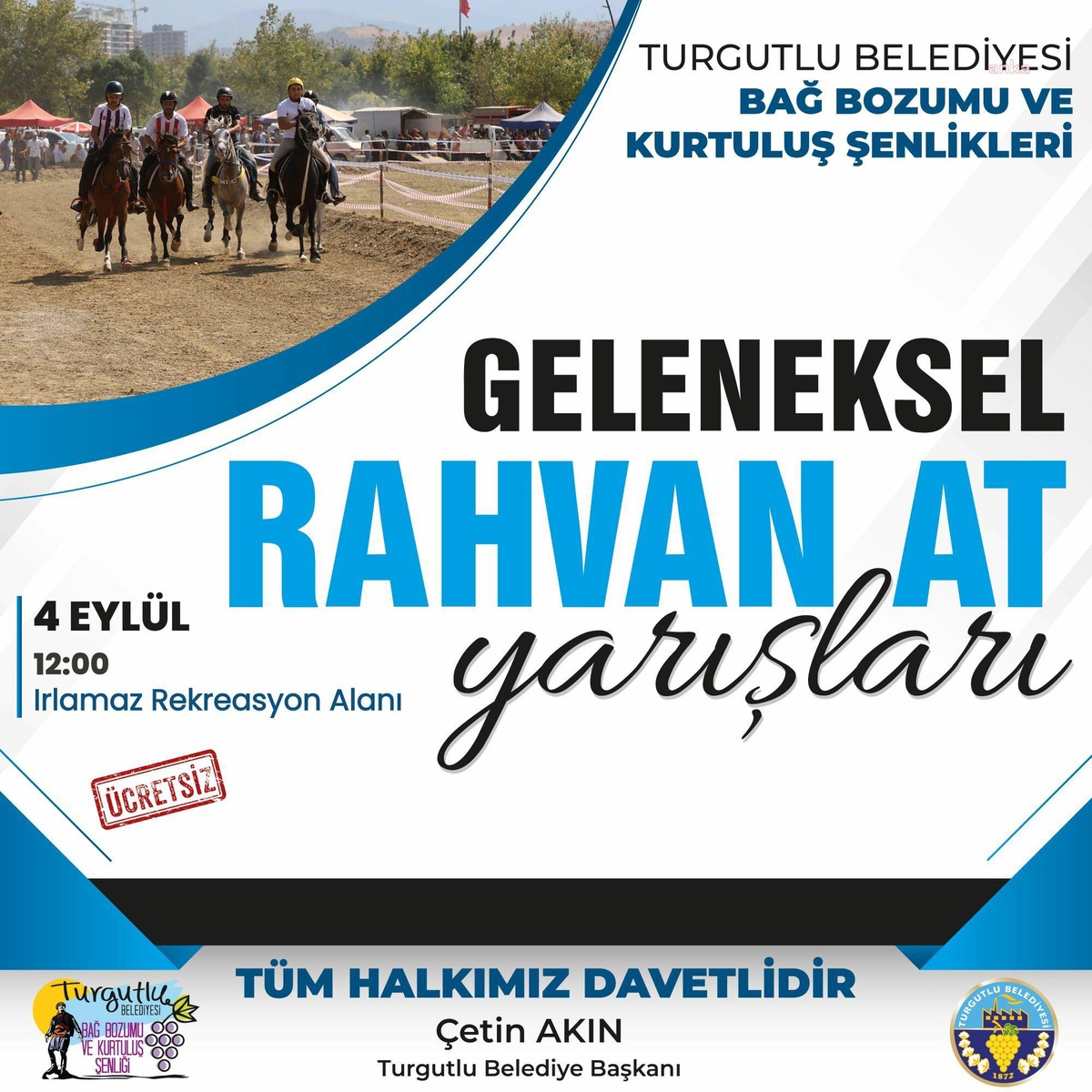 Turgutlu\'da Şenlikler Rahvan At Yarışları ile Yörük ve Selendi Kültürleri Gecesiyle Devam Ediyor