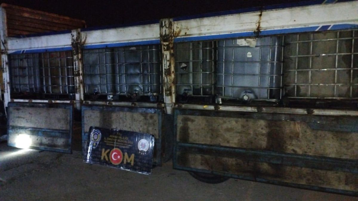 Adana\'da 14 bin litre kaçak akaryakıt ele geçirildi