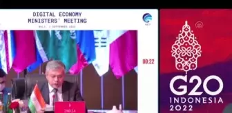 Bakan Varank, G20 Dijital Ekonomi Bakanları Toplantısı'nda Türkiye'yi temsil etti Açıklaması
