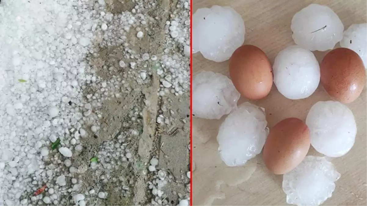 Kastamonu'na yumurta büyüklüğünde dolu yağdı! Bir ambulansın camları kırılırken evlerde hasar meydana geldi