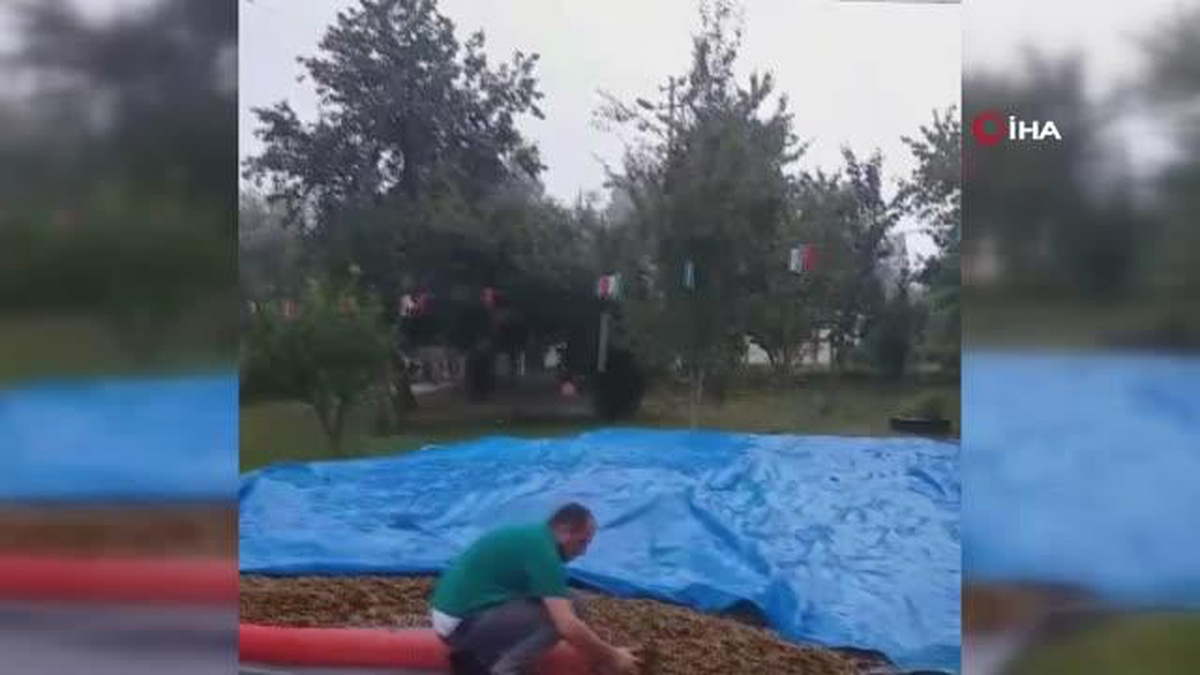 Ordu\'da sağanak yağış etkili oldu