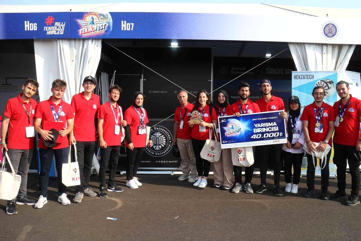 Teknofest\'te Atatürk Üniversitesi rüzgârı esti