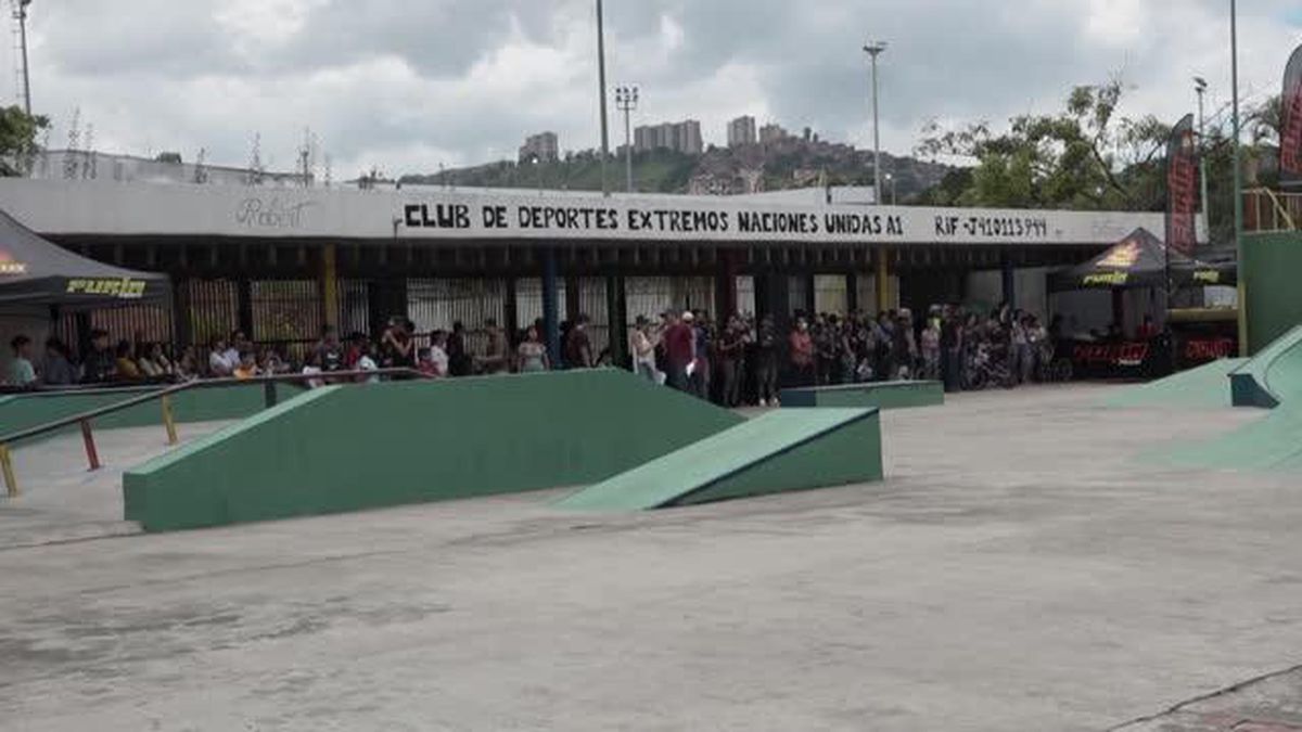 Venezuela'da bisiklet gösterisi