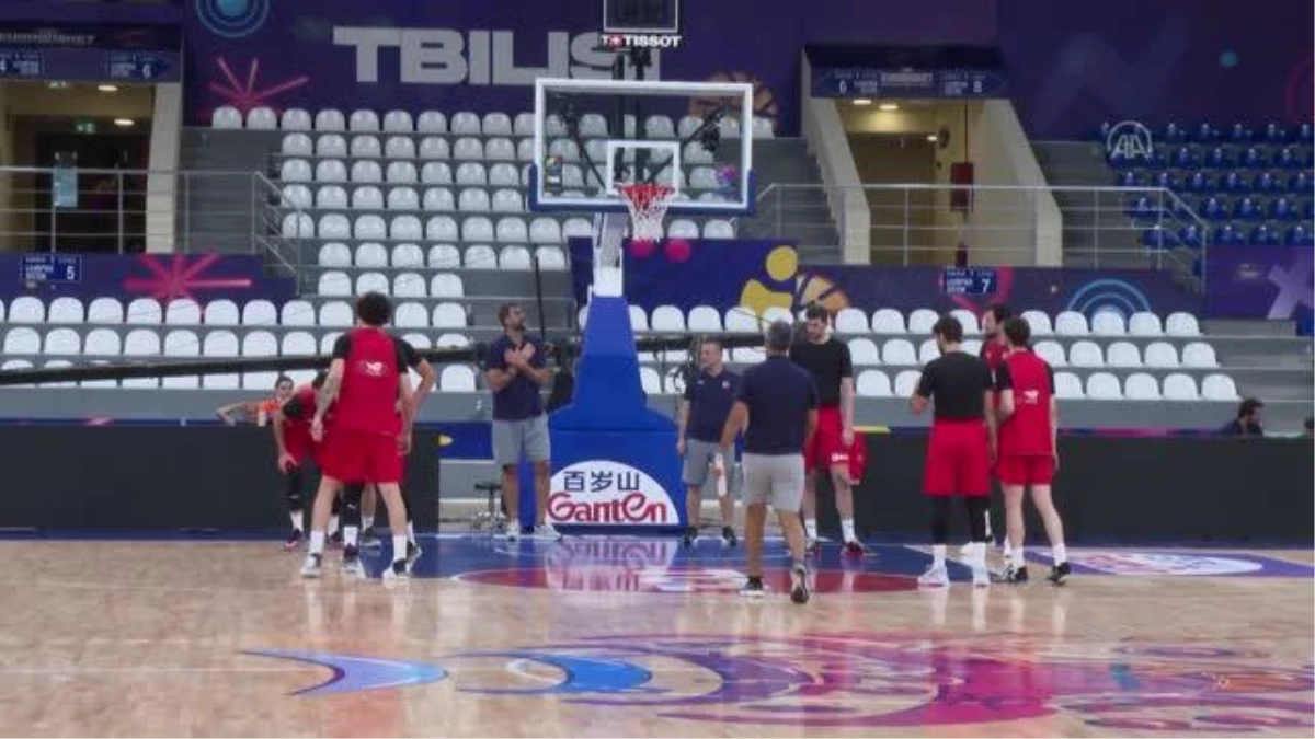 A Milli Basketbol Takımı, Belçika maçı hazırlıklarını tamamladı