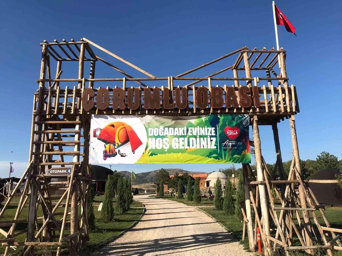 Anneler ve çocukları birlikte kamp yaptılar