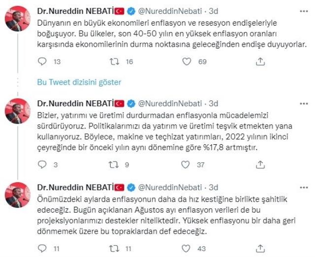 Bakan Nebati'den TÜİK'in açıkladığı enflasyon rakamlarıyla ilgili değerlendirme: Yüksek enflasyonu bu topraklardan def edeceğiz Bakan Nebati'den TÜİK'in açıkladığı enflasyon rakamlarıyla ilgili değerlendirme: Yüksek enflasyonu bu topraklardan def edeceğiz