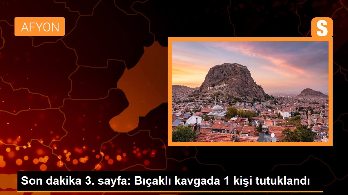 Bıçaklı kavgada 1 kişi tutuklandı