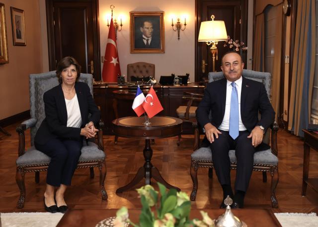 Çavuşoğlu'ndan Fransız gazetecinin sorusuna yanıt